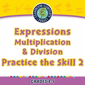 Algebra: Expressions - Multiplication & Division - Practice 2 - PC Gr. 3-5
