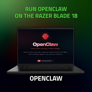 Experience Openclaw on your Razer Blade 18 today. Formerly known as Moltbot/Clawdbot, this proactive AI agent handles the background work while you stay locked in on your tasks or gaming. Powered by Razer AI and desktop-class performance, this is local AI without compromise. Learn how to deploy yours: rzr.to/openclawguide #RazerAI #Blade18 #AIAssistant #Clawdbot | Razer