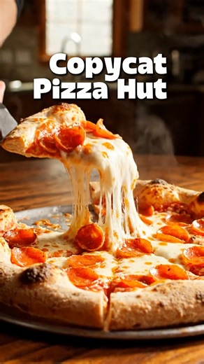 Star of Recipes on Instagram: "🍕 Copycat Pizza Hut Pan Pizza (Buttery Crust • Crispy Edges • Extra Cheesy Comfort) This is the real Pizza Hut–style pan pizza, made at home — thick, fluffy inside, golden and crispy on the bottom, with that unmistakable buttery crust and loads of melty cheese. Same nostalgia, same indulgence… just fresher and honestly better than takeout 🤍 If you grew up on Pizza Hut, this one hits hard. ⏱️ Recipe Details Prep Time: 20 minutes Rise Time: 1 hour Cook Time: 15–18 