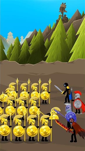 Golden Speartons vs All Generals| Stick War Legacy #stickwar3 #short