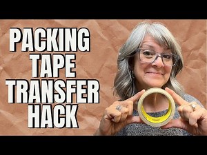 The Great Packing Tape Transfer Hack / Transfer Graphics & Photos