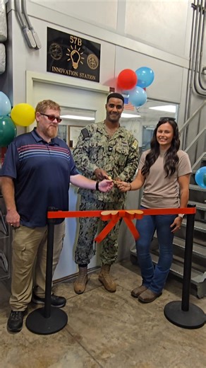 TRIDENT Refit Facility, Kings Bay, officially entered the additive manufacturing game Nov. 7, 2024, with the grand opening of the “Innovation Station” in Shop 57B (Code 700). TRF-KB’s Commanding Officer, Michael Paisant, presided over the opening ceremony. | TRIDENT Refit Facility