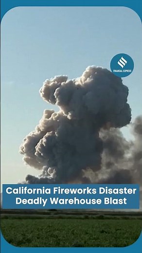 Moment Fireworks Warehouse Explodes in California | Massive Fire & Blast Caught on Camera