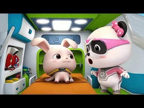 Super Panda Rescues Rabbit Momo | Super Panda Rescue Team | Firefighter Story | BabyBus Cartoon