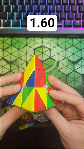 Pyraminx Solve of the Day 11/11 - 1.60 #pyraminx #rubikscube #cubing #speedcubing #puzzle #shorts
