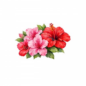 20 bouquets de fleurs roses et rouges Clipart - lot PNG aquarelle, téléchargement numérique, usage commercial, fond Transparent - Etsy France