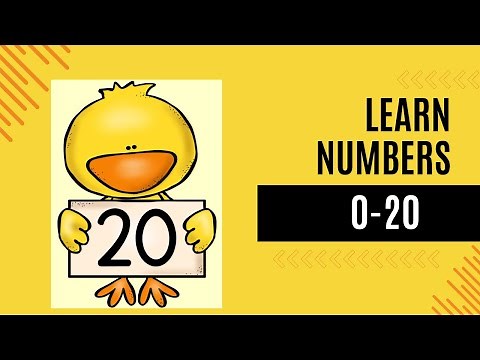 Learn to Count 0-20 with Spring Chick Flashcards | Fun Spring Counting for Kids