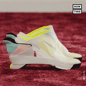 696K views · 9.4K reactions | Nike has created 'hands-free' sneakers. Called the Nike GO FlyEase, the shoe is built with a unique tension band that secures the footwear in place of laces  | NowThis | Facebook