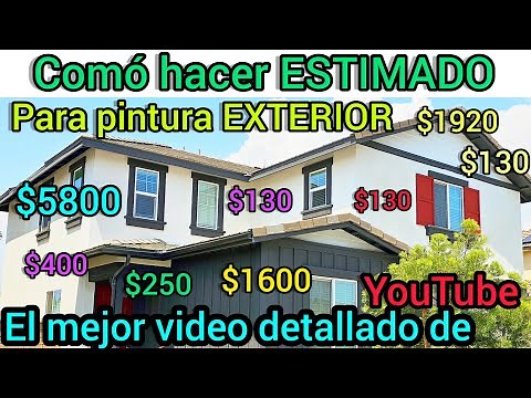 How to make an accurate estimate, and how much to charge for painting the exterior of a house!