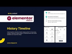 History Timeline Widget – Display Events & Milestones on WordPress | Relayout Designs