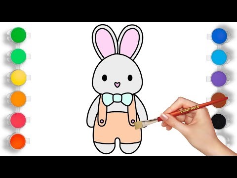 How to Draw a Cute Cartoon Rabbit | Easy Drawing for Kids