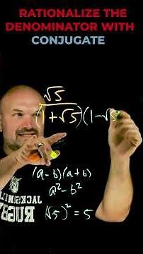 Rationalize the denominator with conjugate