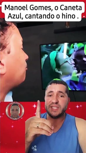 Manoel Gomes, the famous "Blue Pen," singing the Brazilian National Anthem. #viralshorts #bluepen