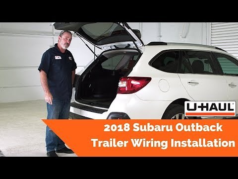 2018 Subaru Outback Trailer Wiring Installation