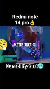Durability test, for Redmi note 14 pro!"#redmi #watertest #strach
