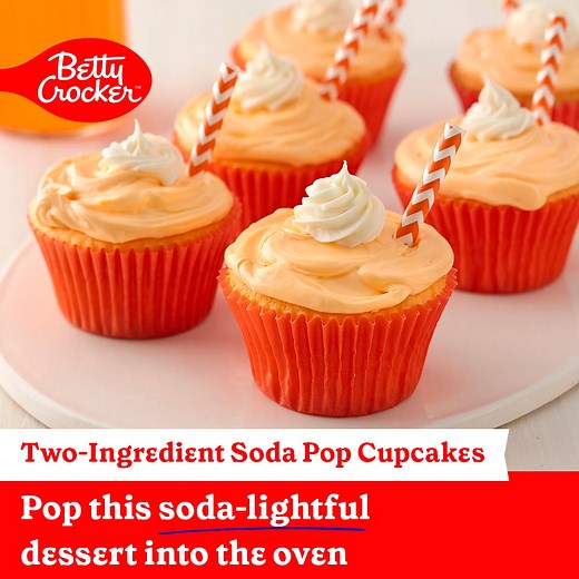 Have fun taste-testing this 2-ingredient recipe with all the fruity soda flavors, and enjoy light, fluffy cupcakes each time. | Betty Crocker