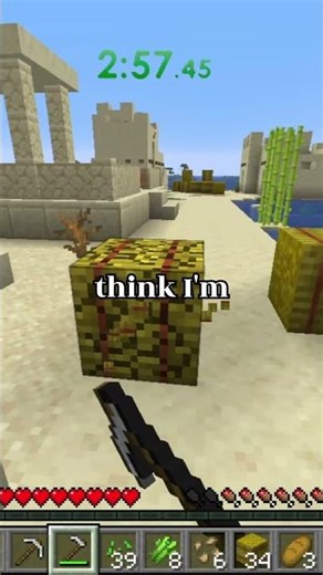 You Carrot Believe this Speedrun! #minecraft #minecraftshorts #minecraftspeedrun #speedrun #gaming