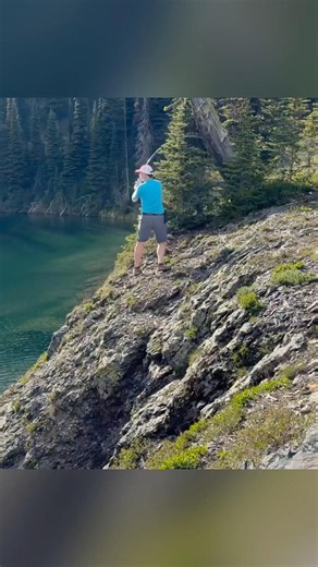 Fishing a Mountain Lake Yesterday #troutfishing