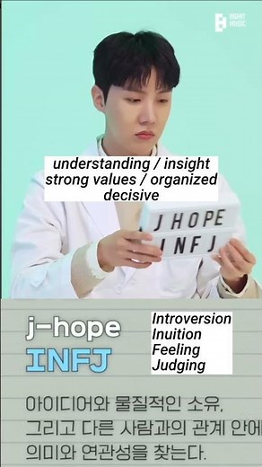 a quick guide to BTS members MBTI personality types