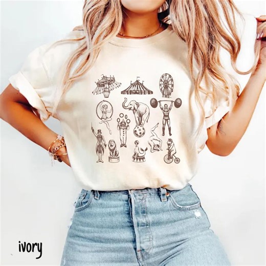 Matching Family Circus Birthday Shirt, Vintage Carnival Birthday Shirt, Kids Birthday Party Tee, Carnival Staff Shirts, Circus Party Outfit - Etsy