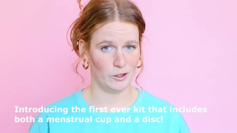 Pixie Menstrual Cup & Disc Duo Kit for Feminine Care - Most Comfortable Reusable Period Cup & Disc - Buy One We Give One - with Guide, Flushable Wipes, Lube, Feminine Wash, Carry Cup & Storage Bag