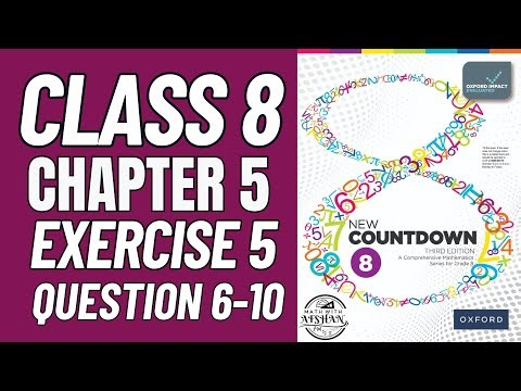 class 8 maths chapter number 5 | class 8 math chapter 5 exercise | Q6-Q10 #mathematics