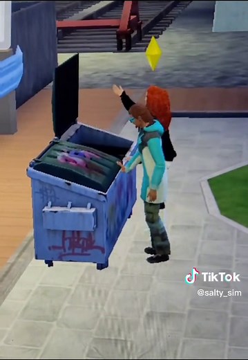 Well we use what's available! Even a dumpster!! #woohoo #woohoosims4 #100babychallenge #100babycallengesims4 #GenshinImpact32 #streamer #sims #sims4 #sims4maxismatch #sims4tok