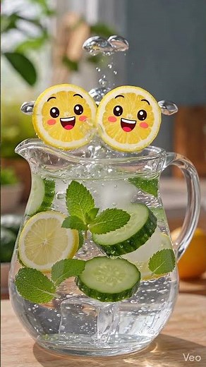 Nước detox dưa leo chanh bạc hà | Thanh nhiệt mát người