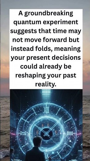 Time Doesn’t Move Forward? ⏳ Quantum Experiment Reveals a Shocking Truth! ⚛️ #sciencefacts #science