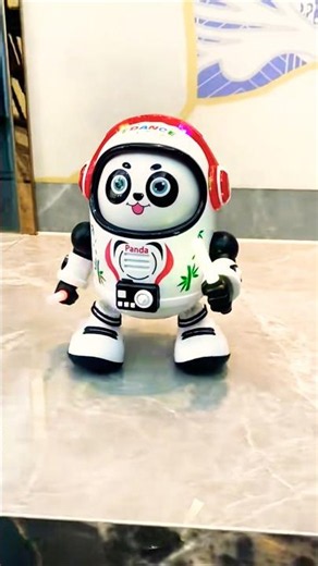 Space Panda Dancing to A Ram Sam Sam 🐼✨ #youtubeshorts #trending #toys
