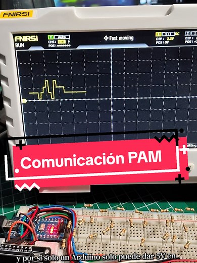 Comunicación PAM con Arduino usando arreglo R-2R