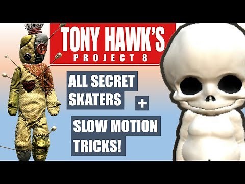 Tony Hawk’s Project 8: SECRET SKATERS + SLOW MOTION TRICKS! (PS3 Gameplay)