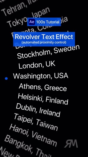 Refined Motion | Comment “Rotation” and I’ll send you the project file for free👇 I built this Revolver Text Effect using a simple rotation setup + smart... | Instagram