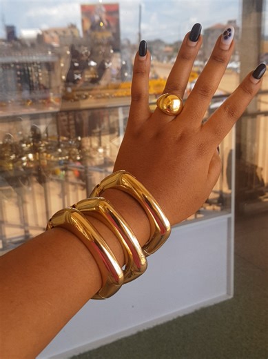 Stylish Chunky Bangles and Rings Available