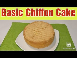 Basic Chiffon Cake (Soft and Fluffy) - Quick and Easiest Way to Make