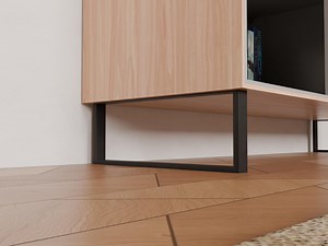 Modern Steel Cupboard Legs: Square Industrial Cabinet Base - Etsy