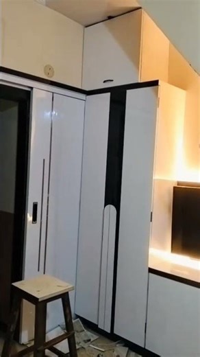 Modern TV Unit Installation 😍 | LED Panel + Storage | Full Interior Work