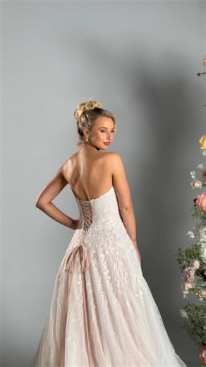 The perfect whimsical wedding gown with a touch of sparkle! Dress is ‘Adonais’ by @purplefoxbride #weddingdress #bride #wedding #bridal #bridetobe | Shazzam