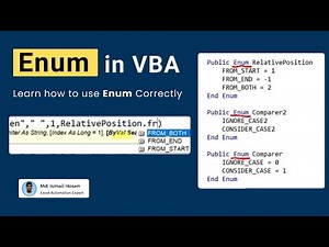 Enum In VBA: Learn to use them correctly.