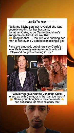 “Julianne Nicholson Wanted Husband Jonathan Cake as Carrie’s Endgame 😏💔”