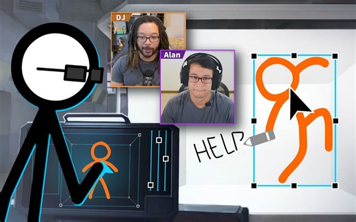 [双语字幕]【Alan和DJ的反应】火柴人VS动画师 第10集 盒子(The Box)