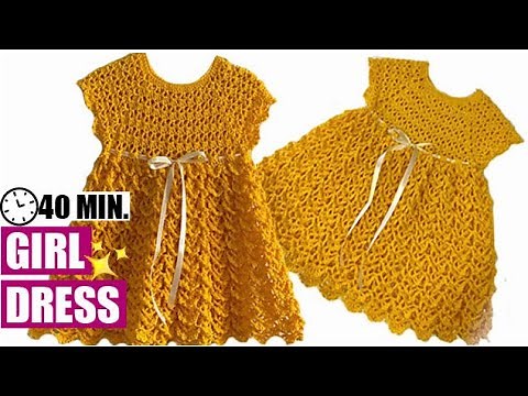 HOW TO CROCHET A GIRL DRESS - EASY AND FAST - BY LAURA CEPEDA