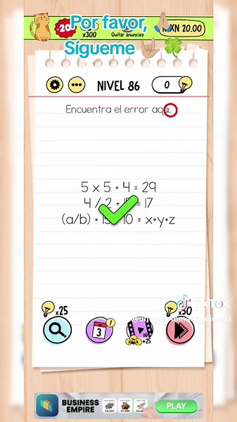 Soluciones Brain Test Nivel 86 al 89