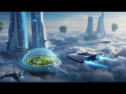 2500 AD: The Future of Earth – AI Cities, Floating Forests & Interstellar Ports | 4K Sci-Fi Vision
