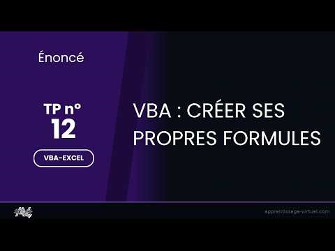 TP 12 : Créer une fonction de calcul globale (Triangle) : VBA Excel.