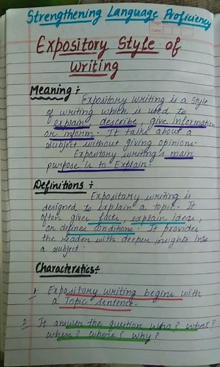 Expository writing | Meaning , Types & Characteristics of expository writing | SLP #B.ed notes