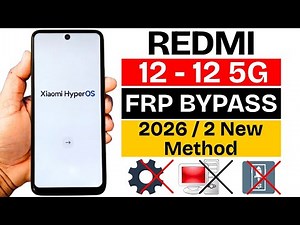 Redmi 12 | 12 5G FRP Bypass 2026 Without PC - No Second Space Work - (HyperOS) Remove Google Account