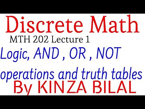 Discrete Math #1 | Logic | Kinza Bilal