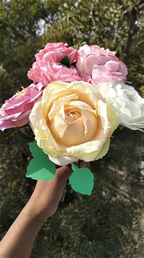 How to make a rose| Diy napkin flower|paper flower making|#shorts #craft #handmade #viral