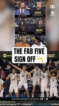 The Fab Five sign off after a dominant Michigan win 🫡